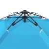 Fiberglass Pole Oxford Cloth Quick-Open Free Ride Beach Tent Blue