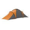 Camping Tent 6 Persons Gray and Orange