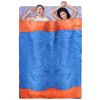 2 or 3 People Sleeping Bag for Adult Kids Lightweight Water Resistant Cotton Liner Cold Warm Weather Indoor Outdoor Use 3 Season with Sack for Spri