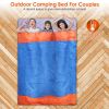 2 or 3 People Sleeping Bag for Adult Kids Lightweight Water Resistant Cotton Liner Cold Warm Weather Indoor Outdoor Use 3 Season with Sack for Spri