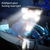 5 LED USB Rechargeable Headlamp; Portable Built-in 18650 Battery Head Flash Light; Waterproof For Expedition Outdoor Camping Fishing (3 Colors)